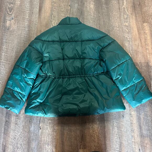 J. Crew Alps puffer jacket with PrimaLoft Sz XL Green Shawl Collar Nylon - Picture 8 of 8